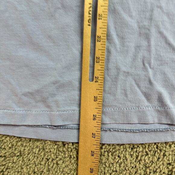 VINTAGE Morning Sun Shirt Womens Large Blue Sunflower Layered Single Stitch - Picture 12 of 16